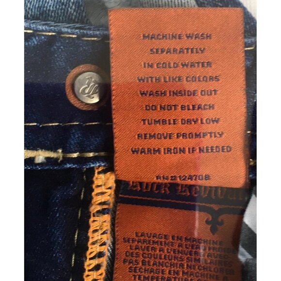 Rock Revival Jeans Womens 25 Alaina Blue  Skinny Distressed Embroidered Pockets - Picture 8 of 16